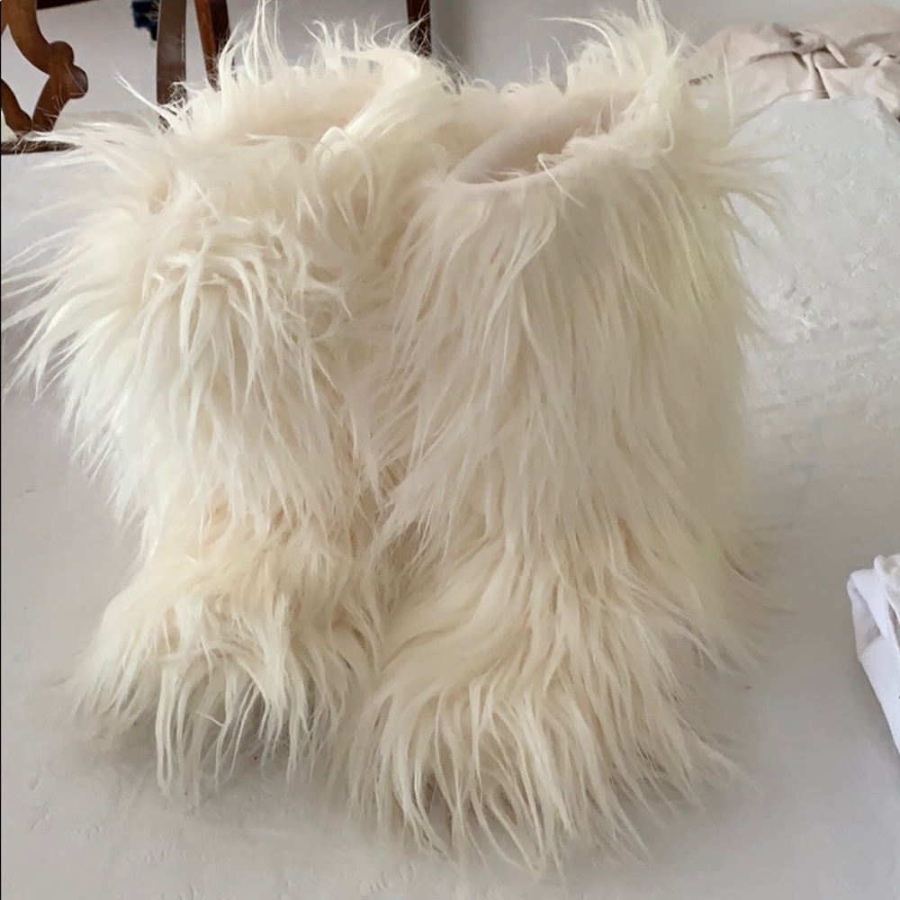 Furry Slipper Boots PB Teen